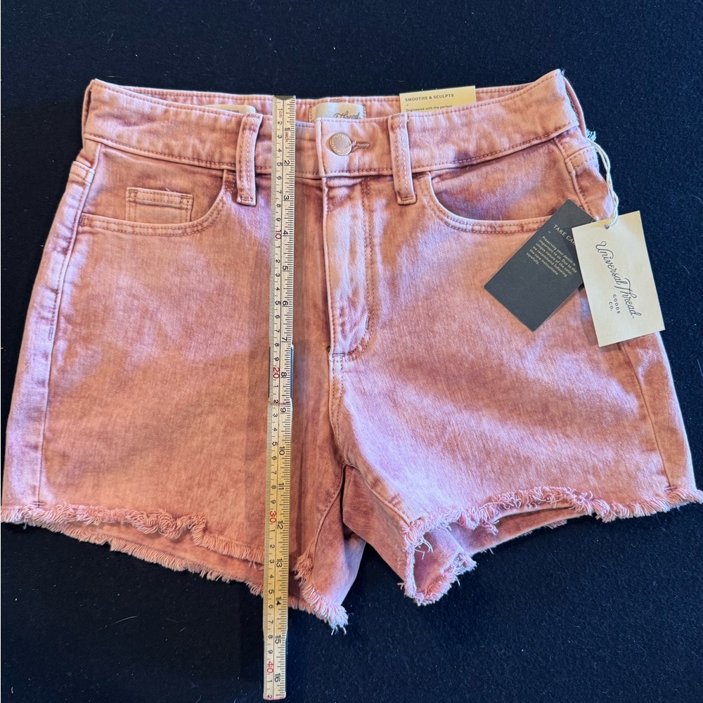 Universal Thread Washed Pink Denim Cutoff Shorts Sz 2/26
